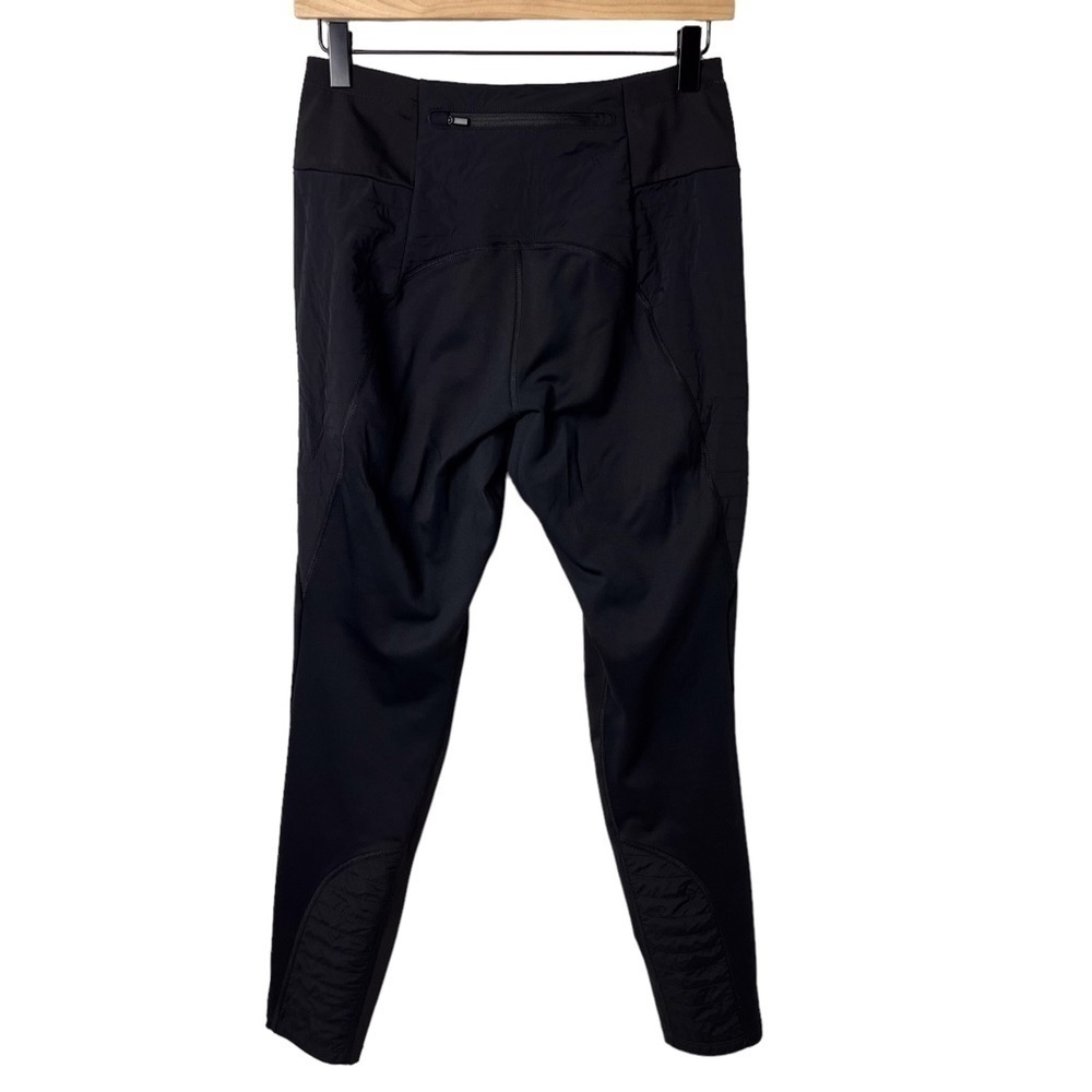 Athleta Peak Hybrid Fleece Tight Pants Black Size Small Cold Weather - Picture 4 of 10